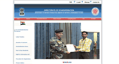 Desktop Screenshot of defstand.gov.in